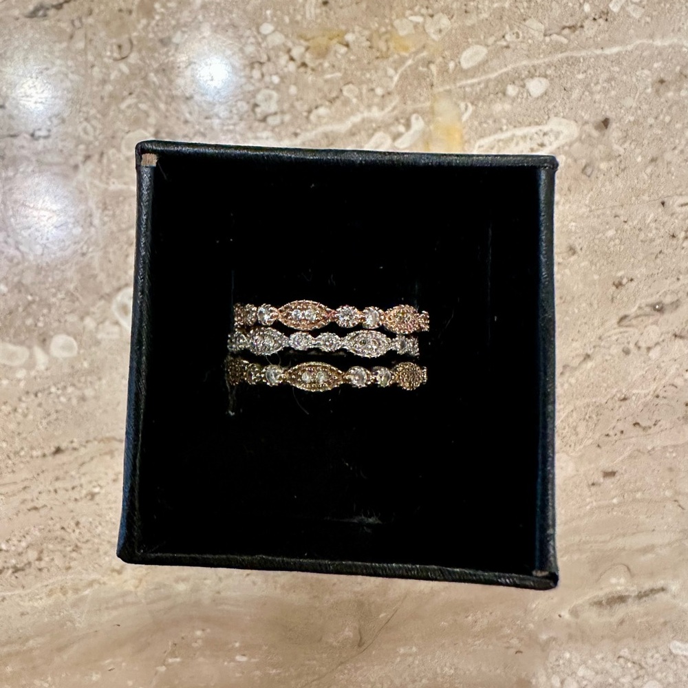 Dazzling Stacking Rings